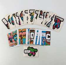1976 Topps Marvel Super Heroes Sticker Cards YOU CHOOSE PICK 1 of 40, Checklist picture