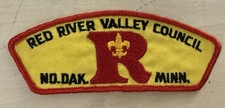 Vtg Red River Valley Council CSP T1 First Issue Patch Boy Scouts No Dak Minn R picture