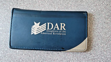 Daughters of The American Revolution Vintage Blue Checkbook Cover 6.5