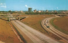 Birmingham Alabama Interchange Hwy 59 & 65 c1960's Postcard E518 picture