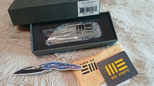 WE KNIFE Roxi 3 Gray Titanium Frame Lock Manual Frame Lock Pocketknife picture
