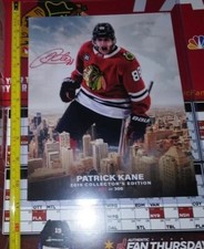 Blackhawks Patrick Kane Signature Signed Chicago Skyline 2019 RaRe 255 of 300 picture