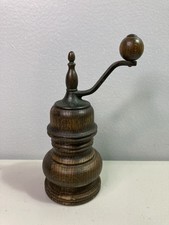 Zassenhaus West Germany Vintage Wood Pepper Mill Grinder Crank Handle Working picture