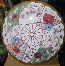 MMA COLLECTION ENGLISH IMARI WORCESTER TIN PLATES SET OF 6 W/CASE #10-09356-5  picture