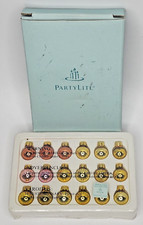 Partylite Glowing Tree Ornament Set Extremely Rare Retired NIB P2A/P7855 Gold picture