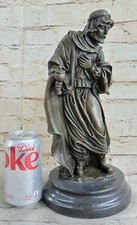 Original Valli Three Men Biblical Bronze Sculpture Religous Classic Artwork DEAL picture
