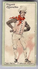 1912 Player's Characters Dickens Series 1 Tobacco Card #17 Sam Weller picture