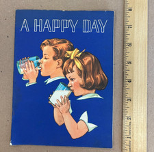 CH Vintage 1956 DRINK MILK National Dairy Council Classic Children's Promotion picture