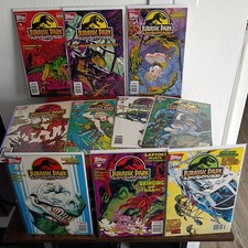 RARE COMPLETE 1994 Topps Jurassic Park Adventures Comics, Issues #1-10  picture