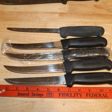Lot of 4 Montana Knife Works Filet Butchering Knives 2ea 8203 8202 +one BK#16 picture