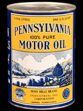 Penn Hills PA Motor Oil DIECUT NEW 28