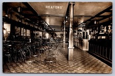 K59/ Uhrichsville Ohio RPPC Postcard c1910 Heatons Inteior Hires Root Beer 66 picture