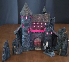 VINTAGE Dept 56 Dracula's Castle Bela Lugosi 59301 Bonus Stone Outcroppings picture