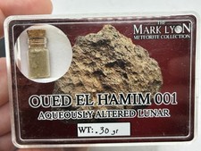 Authentic Oued El Hamim 001 Lunar Meteorite Vial (0.30g) – Mark Lyon Collection picture