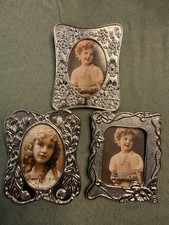 Vintage Floral Art Decor Style Small Photo Frames Set Of 3 picture