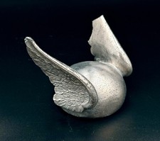 1926-1928 Chrysler Viking Helmet Mercury Winged Hat Hood Ornament Vintage picture