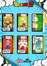Dragon Ball Z Carddass Part 8 BANDAI Made in Japan 1991 Vintage (6 Holo Set) picture