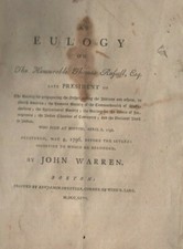 Eulogy Given by John Warren - Brother of Joseph Warren Surgeon Killed at Bunker picture