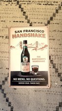 The San Francisco Handshake Metal Sign 12” Bar Bartender Fernet Branca ON picture
