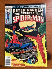 Spectacular Spider-Man #6 VF (1977 Marvel) Morbius & Human Torch Complete picture