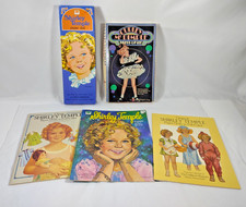 Vintage Shirley Temple Five Paper Dolls Original UNCUT 1976-1986 picture