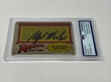 Alfred Molina Satipo Indiana Jones Raiders Signed 1981 Trading Card 8 PSA DNA picture