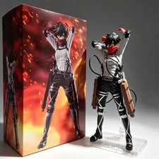Attack on Titan Mikasa Ackerman 21cm Anime Action Figure PVC Collectible Statue picture