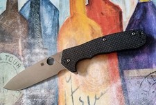 Spyderco Amalgam, Satin S30V Satin Plain Blade, Carbon Fiber/G10 Laminate Handle picture