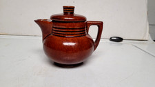 Vintage Small Brown Salada Teapot Made In USA picture