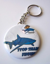 Stop Shark Finning keychain. New. picture