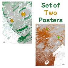 My Hero Academia Exhibition A2 Art Poster Set “The Beginning” 2 Sheets Japan picture