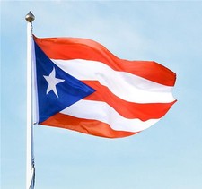 PUERTO RICAN FLAG OF PUERTO RICO 3 X 5 FEET WITH BRASS GROMMETS INDOOR OUTDOOR picture