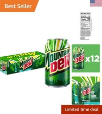 Refreshingly Bold MTN DEW Soda - 12 Cans of 12 Fl Oz Each, Perfect for Parties picture