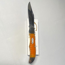 Case XX Persimmon Orange Bone Gator Jig Folding Hunter CS picture