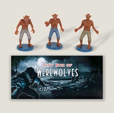 Tiny Werewolf Set, Cryptid Monster Miniature Figurine 3 piece Box Set picture