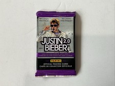 Justin Bieber 2.0 Panini Official Trading Cards 10 Cards Per Pack picture