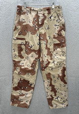 Vintage Military Pants Adult Small Short Camouflage Chocolate Chip Camo 90s picture