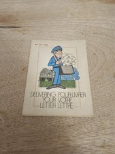 Vintage Getting to Know Your Letter Carrier Coloring Book USPS Canada Mailman  picture