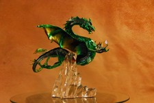 Franklin Mint Emerald Green GUARDIAN of the RAGING WATER Michael Whelan-EXC picture