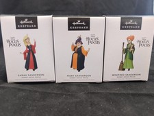 Three 2023 Hallmark Ornaments- Hocus Pocus -Mary, Sarah & Winifred Sanderson picture