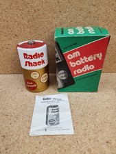 Rare 1979 Radio Shack AM Battery Transistor Novelty Radio 12-466 Complete  W/Box picture