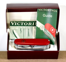 Vintage Victorinox Swiss Army Knife Swisschamp 1.6795 w/ Box & Manuals picture