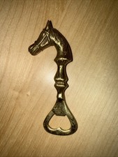 Vintage Solid Brass Korean equestrian horse head bottle opener - Korea brass picture