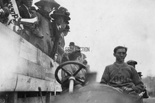 Locomobile factory racer George Robertson 1908 Fairmount Park press photograph picture