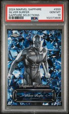 2024 Topps Chrome Sapphire Marvel Silver Surfer Sapphire Selections SS-9 PSA 10 picture