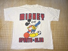 Mickey Sports Club Vintage T-Shirt Mickey & Co. by JG Hook Walt Disney Co L/XL picture