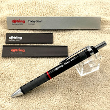 rOtring Tikky 3 in 1 Multipen 0.5mm Mechanical Pencil Ballpoint Vintage Boxed picture