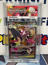 Pokemon TCG Mega Lopunny EX 128/094 Phantasmal Flames English Ace 10 Graded picture