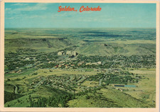 Postcard Golden Colorado Aerial View Seen From Lookout Mountain 6x4 Posted 1988 picture
