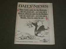2015 DECEMBER 9 NEW YORK DAILY NEWS - TRUMP'S CALL TO BAN MUSLIMS picture